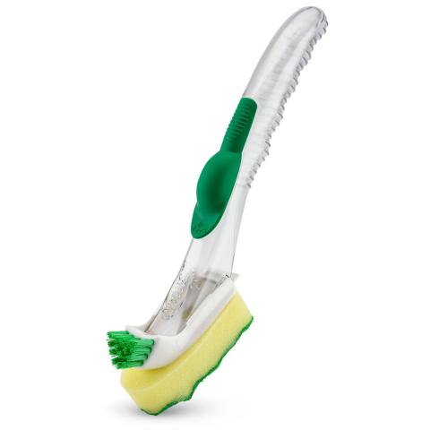 POT & PAN SCRUBBING DISH WAND WITH SCRUB BRUSH