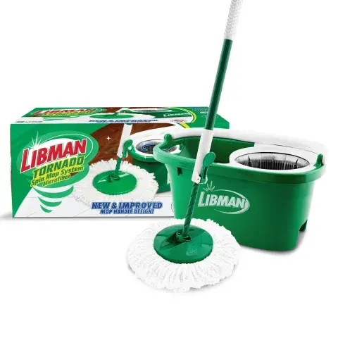 Libman Tornado Spin Mop in and out of packaging