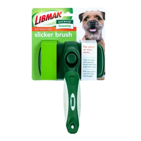 Pet brush in packaging