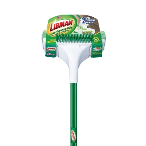 Sponge mop with cardboard packaging on the mop head