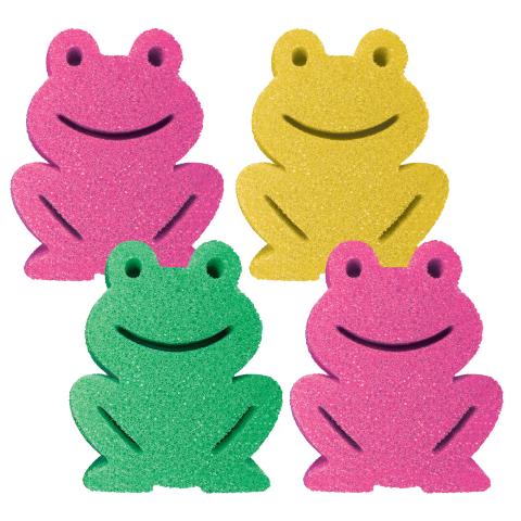 Scrubby the Frog™ ThermaFlex™ Dual-Sided Scrubber + Sponge – 4pk